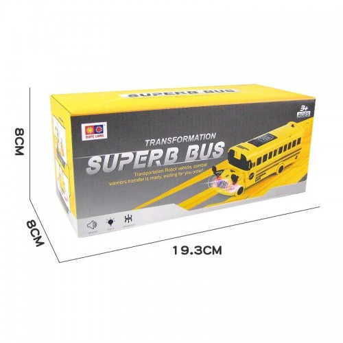 Universal Automatic Transforming Driving Bus Toy with 3D Lightning and Sound Universal Automatic Transforming Driving Bus Toy with 3D Lightning and Sound